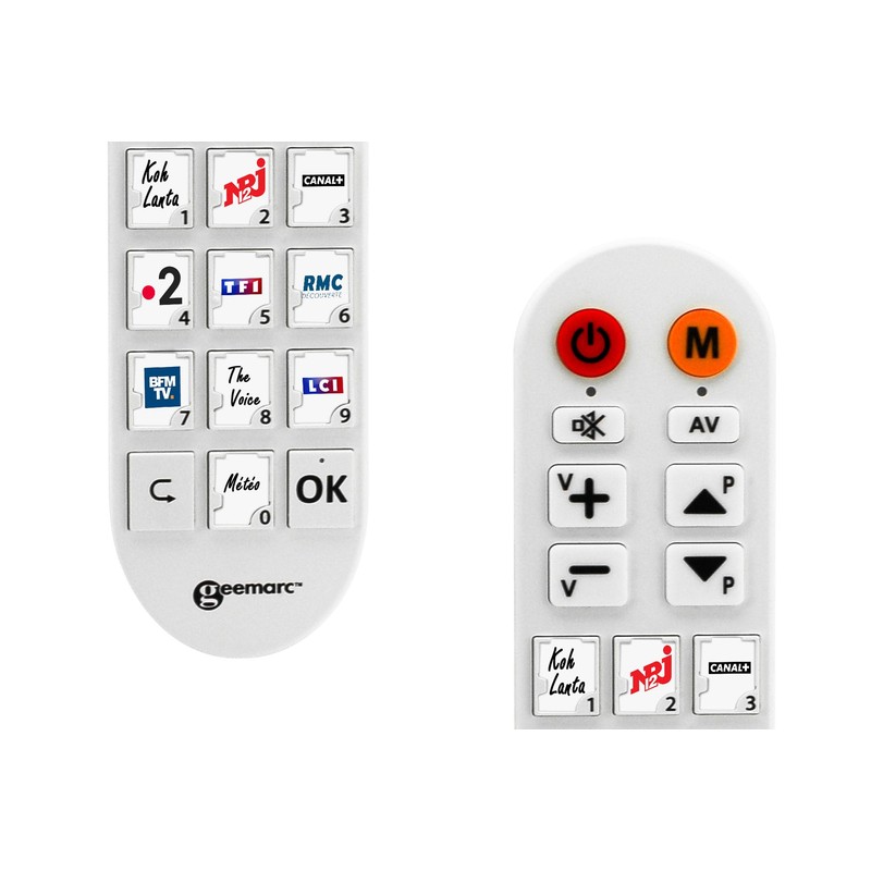 Geemarc TV Photo100 - Universal Remote Control Equipped with 10