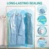 CLEVHOM Hanging Vacuum Storage Bags, 6 Pack Vacuum Sealed Bags