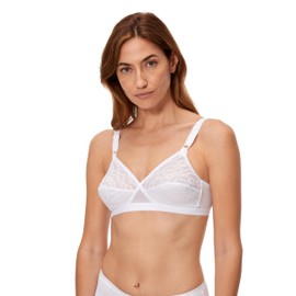 Playtex Bra Woman Cross Your Heart Lace 0165 x1, White, 40B