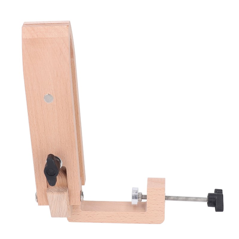 Hand Sewing Clamp with Hex Wrench Beech Wood Desktop Rotatable