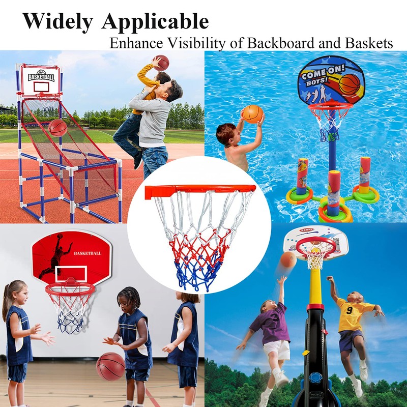 Small Replacement Net for Mini Basketball Hoop Fits 8 Loops,