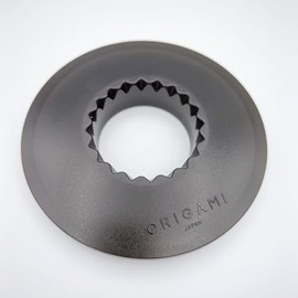 ORIGAMI Resin Holder, Black (BK), Origami Dripper Holder (S and M Compatible), Made in Japan, AS Resin (8 Pieces)