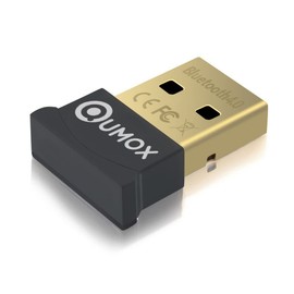 QUMOX Bluetooth 4.0 USB Adapter/Dongle, Bluetooth Transmitter and Receiver for Windows 10/8.1/8 / 7 / Vista, Plug and Play Compatible Windows 7 and Above
