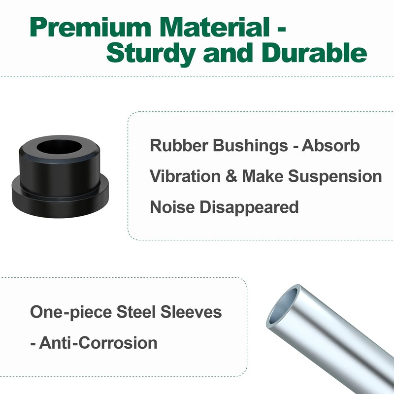 10L0L Complete Rear Leaf Springs & Shackles Bushing Sleeve kit