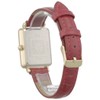 Anne Klein AK/3820 Women's Crocodile Embossed Glitter Accents Watch, Red/Gold,