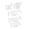 CAXUSD 13pcs Clear Drawer Organizer for Tidy Desk Storage Neat