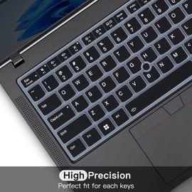 Keyboard Cover for Lenovo ThinkPad T14 T14s Gen 5, P14s Gen 5 & L14 Gen 5 /Thinkpad T14s Gen 6 14 Inch Laptop Keyboard Skin Cover, ThinkPads T14 Gen 5 Keyboard Skin Protector, Black