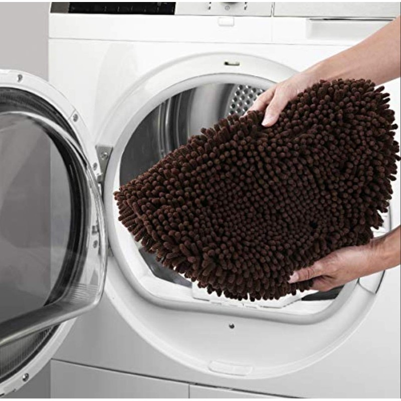 MAYSHINE Plush Shaggy Standard Toilet Seat Lid Cover (Brown) |
