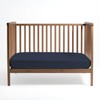 Pizuna 100% Cotton Fitted Crib Sheet Dark Blue, 400 Thread