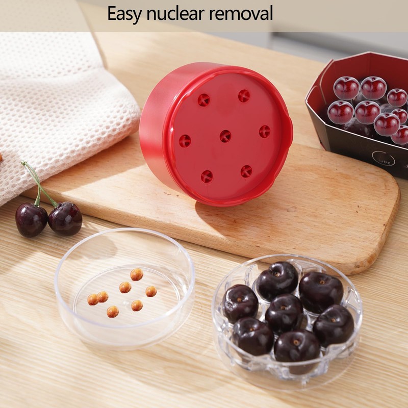 Cherry Pitter, Heavy-Duty Stainless Steel Olive and Cherry Pitters Corer