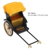 Retro Rickshaw Model Exquisite Details Nostalgic Alloy Simulation Rickshaw Toy