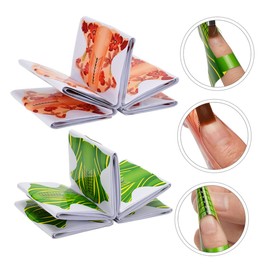 Minkissy 200pcs Nail Art Tips Forms for Extensions Professional Nail Tool for Sculpting French Almond Coffin Ballerina Styles for Salon Use