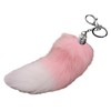 Haoyull Keychain,Large Foxes Tail Keychain Accessory Fashionable Faux Foxes Tail