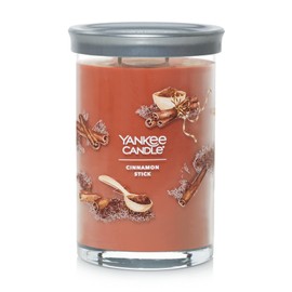 Yankee Candle Cinnamon Stick Scented, Signature 20oz Large Tumbler 2-Wick Candle, Over 60 Hours of Burn Time