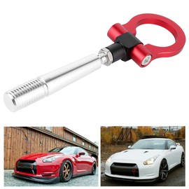 Socobeta Tow Hook Universal Racing Tow Hook For JDM Style Portable(red)