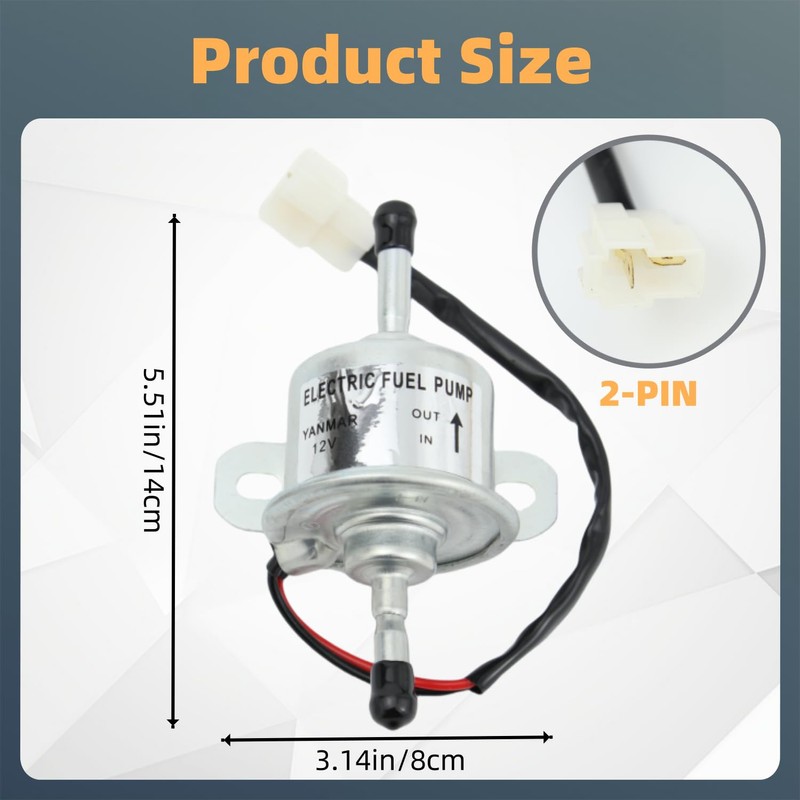 Narcilors 129612-52100 Fuel Pump 485510011 Replacement for J0hn Deere, Hitachi