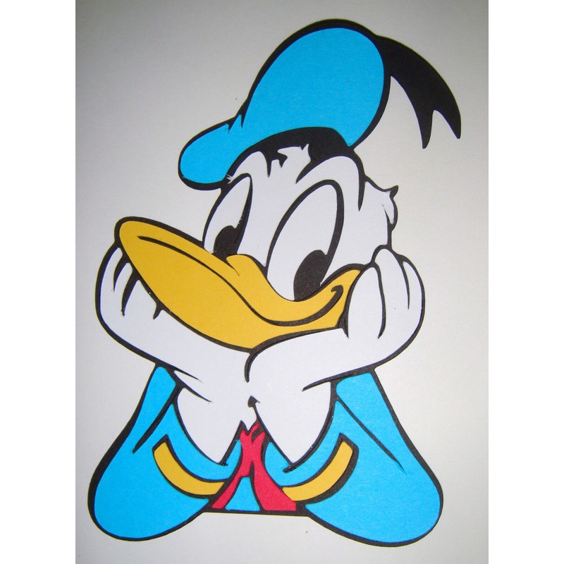 Mickey Donald Duck and Daisy Die Cut Paper Piecing Scrapbook
