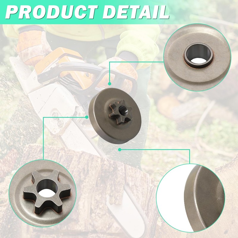 3/8'' 6T Spur Sprocket Clutch Drum Kit for Stihl MS192T