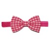 EmilyRose Couture Gingham Hair Bows (Large Headband, Hot Pink)