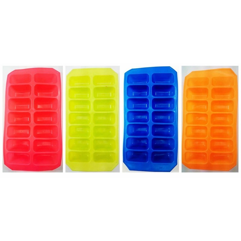 A1SONIC® Ice Cube Tray Soft ice Cube Tray (Green)