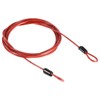 PATIKIL Security Steel Cable 2.5mm x 2m/6.56ft Coated Luggage Lock