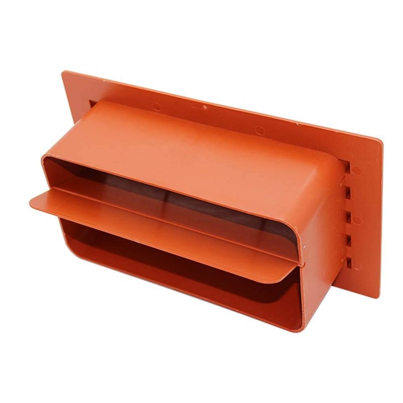 Kair 180mm x 95mm Rectangular Airbrick with Damper - Terracotta