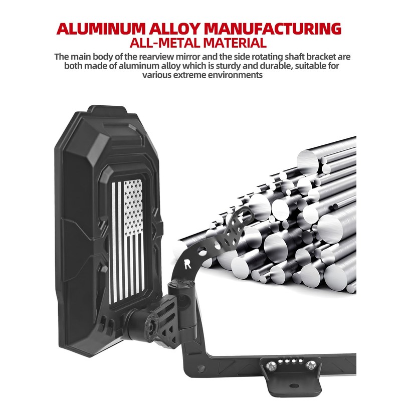 NKCELL POWER Mirrors Doors Off Compatible with Wrangler JL