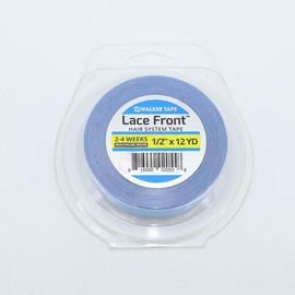 "Lace Front Support" Walker Cintas adhesivas doble cara Pegatinas hombres Sistema cabello Reemplazo Toupee Extensiones Paquetes pelucas Cierre tejido cabello Encaje Frontal(12 yardas y 1/2 pulgada)