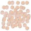 Pack of 100 Wooden Discs 1-2 cm Natural Unfinished Beech
