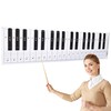 Dry Erase Piano Keyboard Laminated Poster with Note Positions, 61"