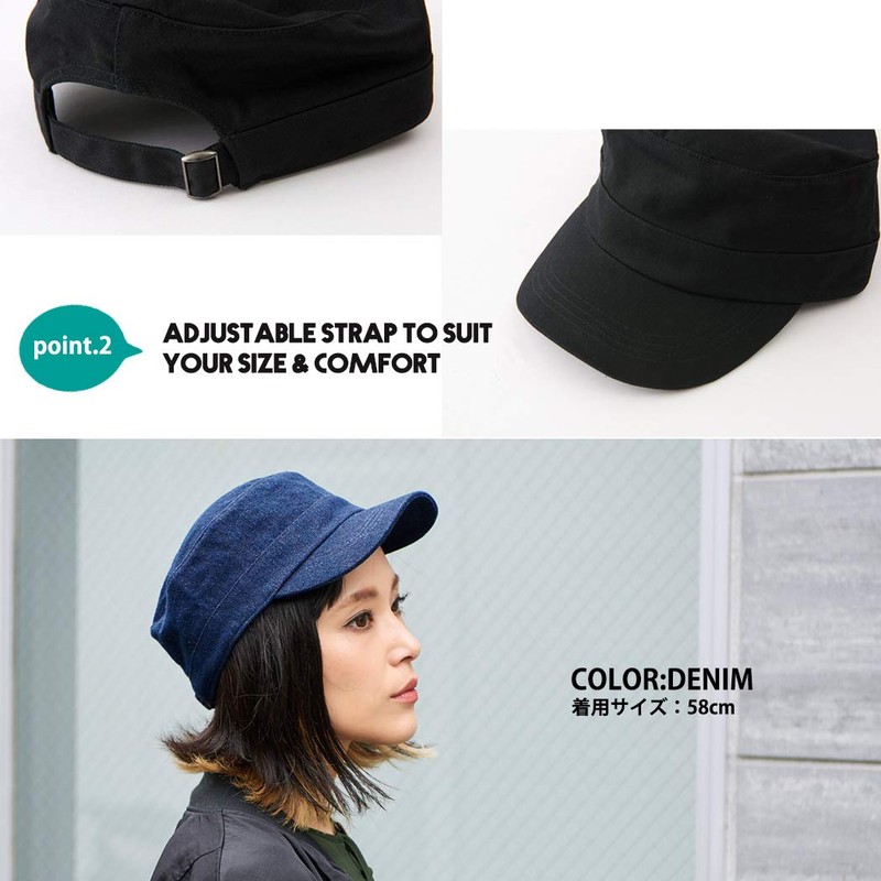 CHARM Men's Cotton Military Army Cap – Women's Summer Baseball