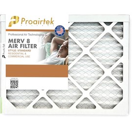 Proairtek AF14181M08SWH Model 14x18x1 Air Filter, MERV 8; Ideal for Anyone Wanting Clean, Crisp Air in Their Home