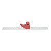 18 Inch Woodworking Edge Ruler with Fixator Serrated Design Angle