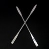 JIHUOO 2 Pcs Stainless Steel Lab Spatula Double Ended Makeup