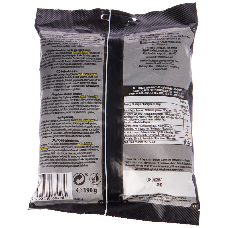Bassetts Allsorts Liquorice Bag 190g