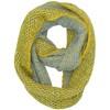 Yellow & Gray Two-Tone Sequin Infinity Winter Scarf
