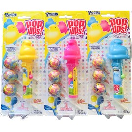NEW Peeps Marshmallow Pop Ups Lollipop Springtime Pastel Colors In Pink, Blue & Yellow