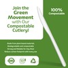 ELEGANT DISPOSABLES 100% Compostable PLA Knives Bulk Pack 400 Pcs