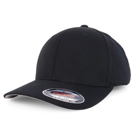 Trendy Apparel Shop Original Flexfit Oversized Baseball Fitted Cap - Fitted Up to 4XL - Black - 3XL/4XL