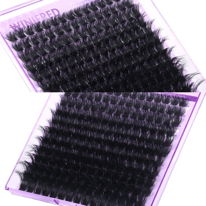 Winifred Lashes Extension Kit Thick Lash Clusters Kit 100D Volume