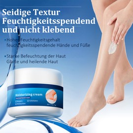 Soleneva Fußcreme für Sehr Trockene Füße - Fußcreme Damen für Sehr Trockene und Raue Haut - Hornhautentferner Fusscreme mit Pflanzenextrakte - Kallusentferner und Erweichung für Füße und Hände