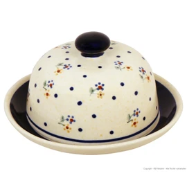 Bunzlauer Cheese Bell S/Butter Bell for Roll Butter Diameter 14.0 cm in Decoration 111