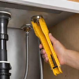 8-in-1 Faucet Wrench for Kitchen Sink Repair – Multifunction Plumbing Tool for Bathroom Installation & DIY Maintenance