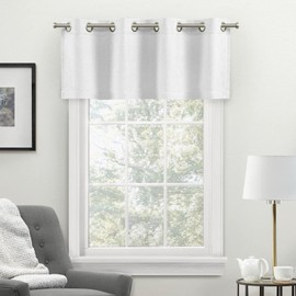 Exclusive Home Loha Light Filtering Grommet Straight Valance, 54"x18", Winter
