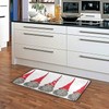 Kitchen Rugs Runner Cute Gnomes Christmas Pattern Doormat Bath Rugs