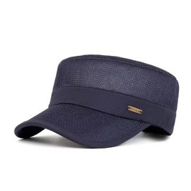 LOJAX Men's Work Cap, Summer Mesh Hat, Military Cap, Light and Flirty Quick Drying, Sports Running Baseball Cap, blue