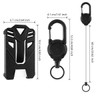 Mecool 2 Pcs Retractable Badge Holders Hard Plastic Extendable Lanyard