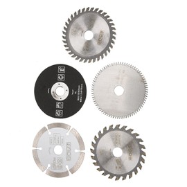 Acouto Circular Saw Blade 5pcs Mini Carbide Circular Saw Blades for Cutting Tool, 85mm/3.35inch Outer Diameter, 15mm/0.59inch Inner Diameter