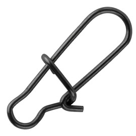 Spro Matt Black Easy Snap - Snaps for spin fishing, hook for spin fishing, pike leader, leader swivels, spinning swivels