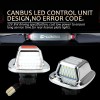 D-lumina LED Chrome Red OLED License Plate Light for 1988-1998